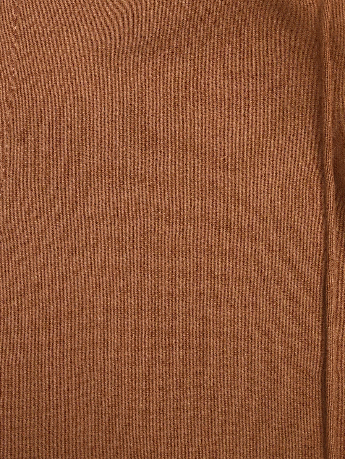 Однотонные брюки из хлопка на резинке Ermanno Scervino  –  Деталь  – Цвет:  Коричневый