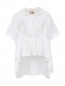 Блуза из хлопка асимметричного кроя с декором Antonio Marras  –  Общий вид