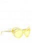 Солнцезащитные очки "кошачий глаз" в пластиковой оправе с кристаллами Moschino  –  Обтравка1