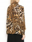 Блуза из шелка с узором Moschino Boutique  –  МодельВерхНиз1