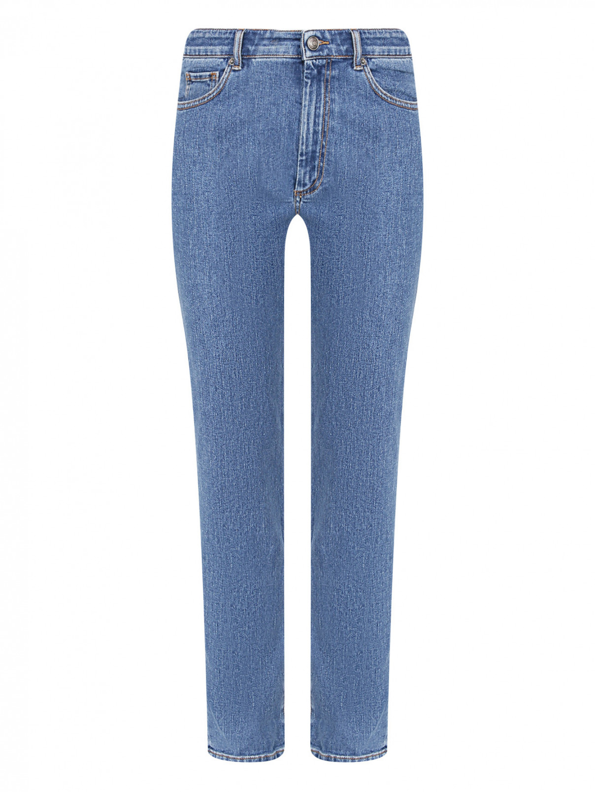 Укороченные джинсы зауженного кроя Sportmax  –  Общий вид  – Цвет:  Синий