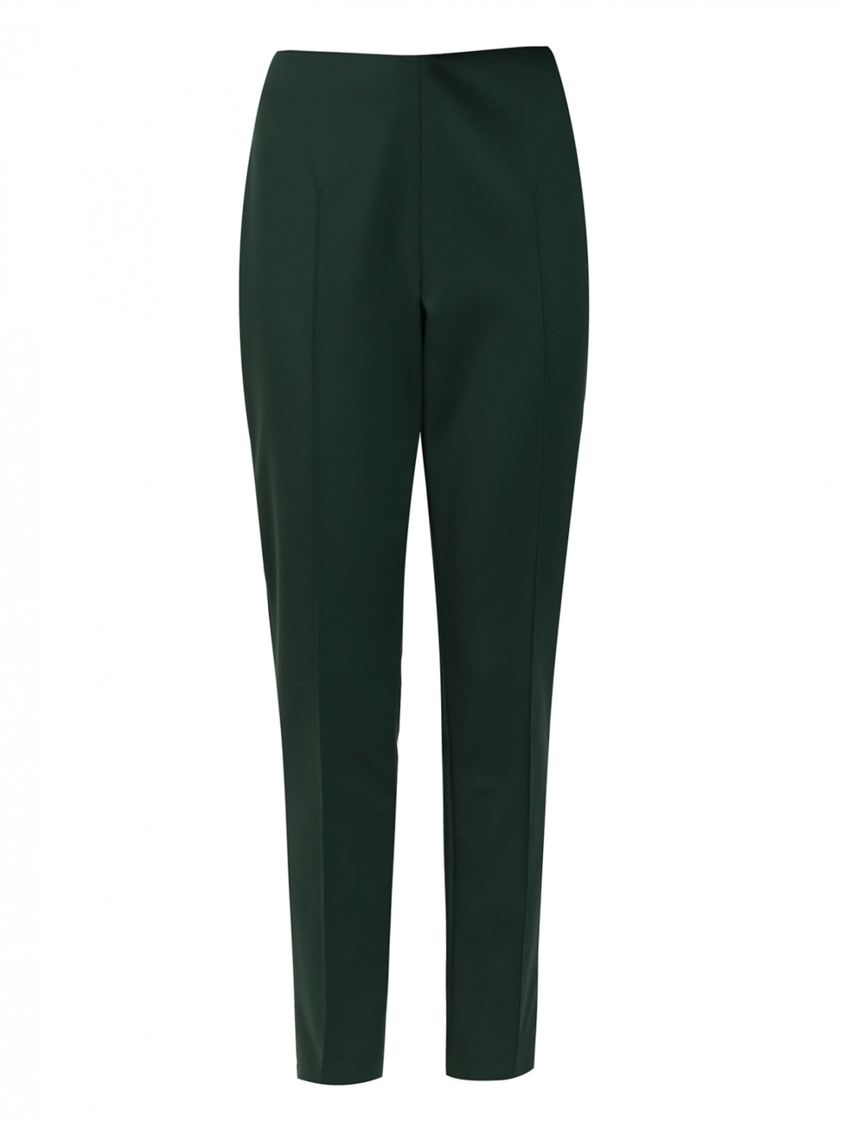 Зауженные брюки Akris  –  Общий вид  – Цвет:  Зеленый