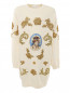 Платье крупной вязки с аппликацией Dolce & Gabbana  –  Общий вид
