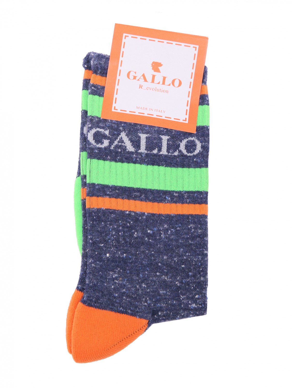 Носки из смешанной вискозы с узором Gallo  –  Общий вид  – Цвет:  Мультиколор