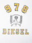 Хлопковая футболка с принтом Diesel  –  Деталь