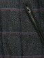 Куртка из шерсти на молнии с узором "клетка" Etro  –  Деталь1