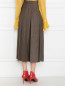 Кюлоты из шерсти с узором Maison Margiela  –  МодельВерхНиз1