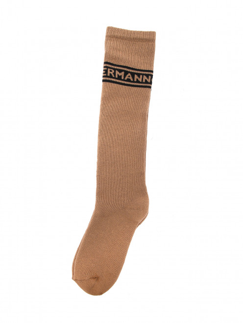 Носки из хлопка с логотипом Ermanno Firenze - Обтравка1