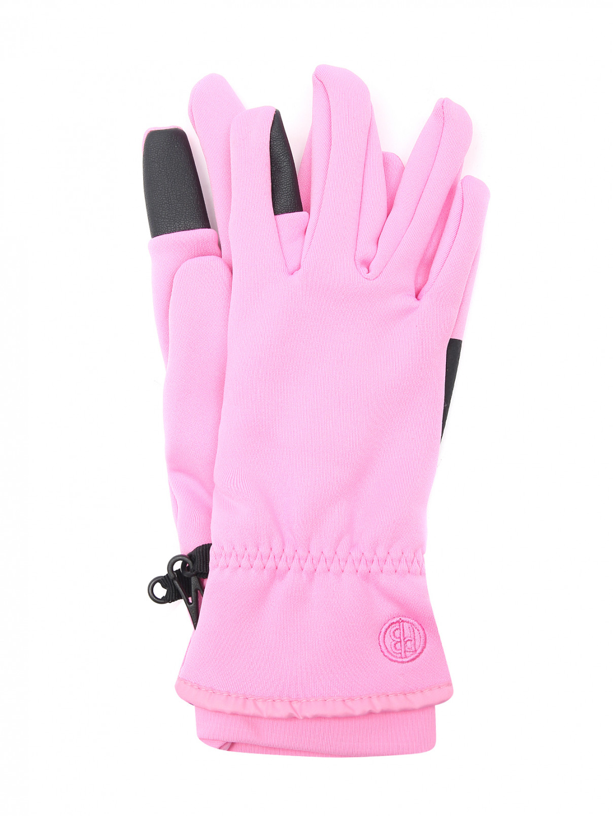 Перчатки с контрастной отделкой Poivre Blanc  –  Общий вид  – Цвет:  Розовый