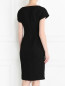 Платье-футляр из смешанной шерсти с короткими рукавами Moschino Boutique  –  Модель Верх-Низ1