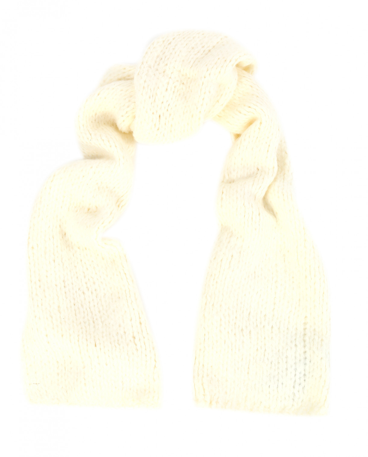 Шарф крупной вязки Suncoo  –  Общий вид  – Цвет:  Белый