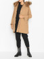 Пальто из шерсти со съемным капюшоном Seventy  –  МодельОбщийВид