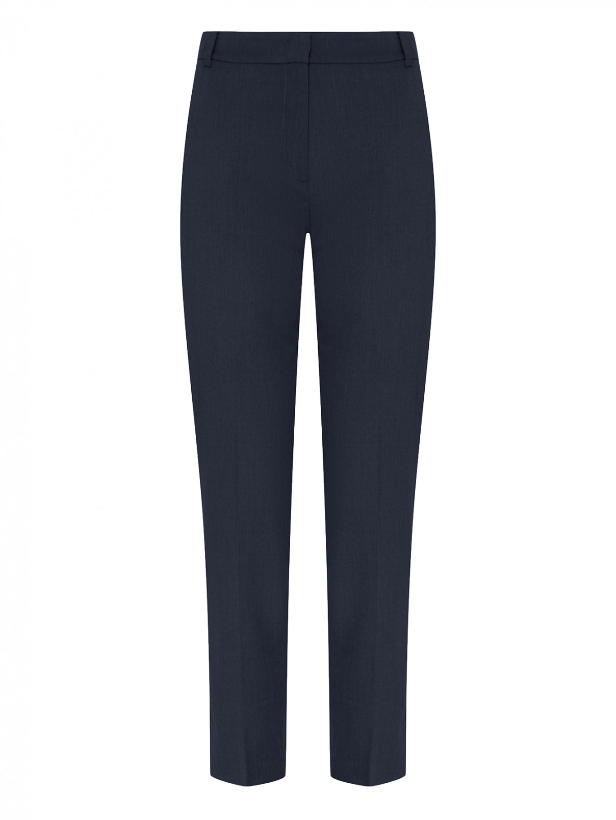 Прямые брюки с карманами Luisa Spagnoli  –  Общий вид  – Цвет:  Черный