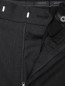 Брюки из шерсти прямого кроя с карманами Lagerfeld  –  Деталь1