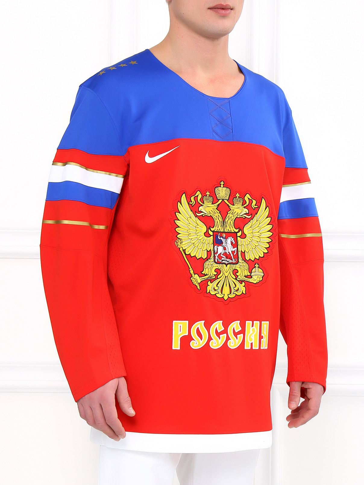 Лонгслив с принтом Sochi 2014  –  Модель Верх-Низ  – Цвет:  Красный