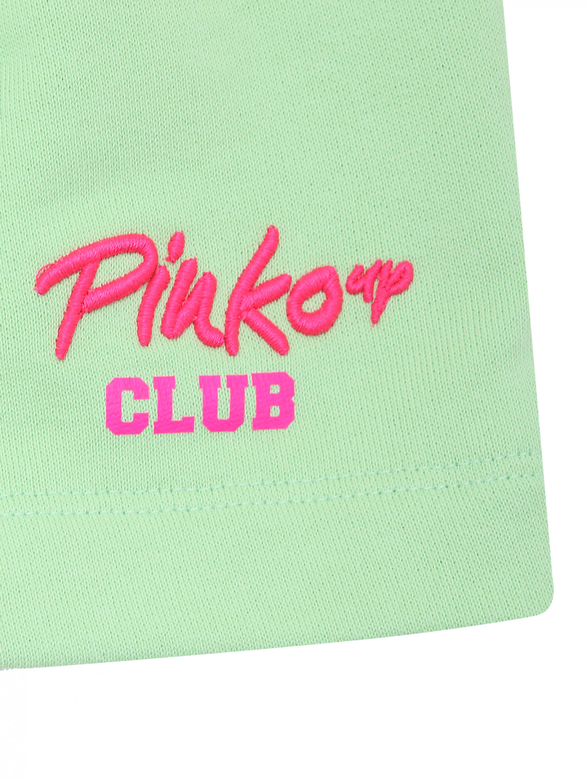 Шорты из трикотажа с вышивкой PINKO  –  Деталь1  – Цвет:  Зеленый