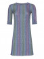 Трикотажное платье-мини с узором Max&Co  –  Общий вид