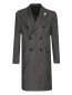 Двубортное пальто из шерсти с узором LARDINI  –  Общий вид