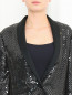 Жакет из шелка свободного кроя декорированный пайетками Moschino Couture  –  Модель Общий вид1