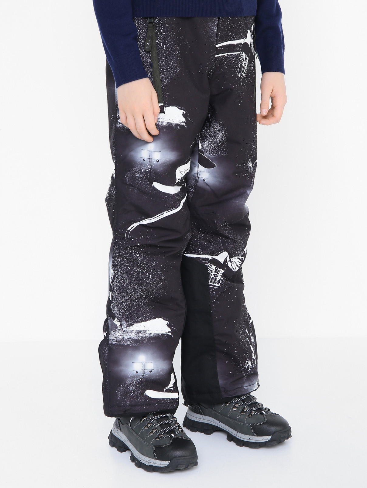Утепленные брюки с узором Molo  –  МодельВерхНиз  – Цвет:  Узор