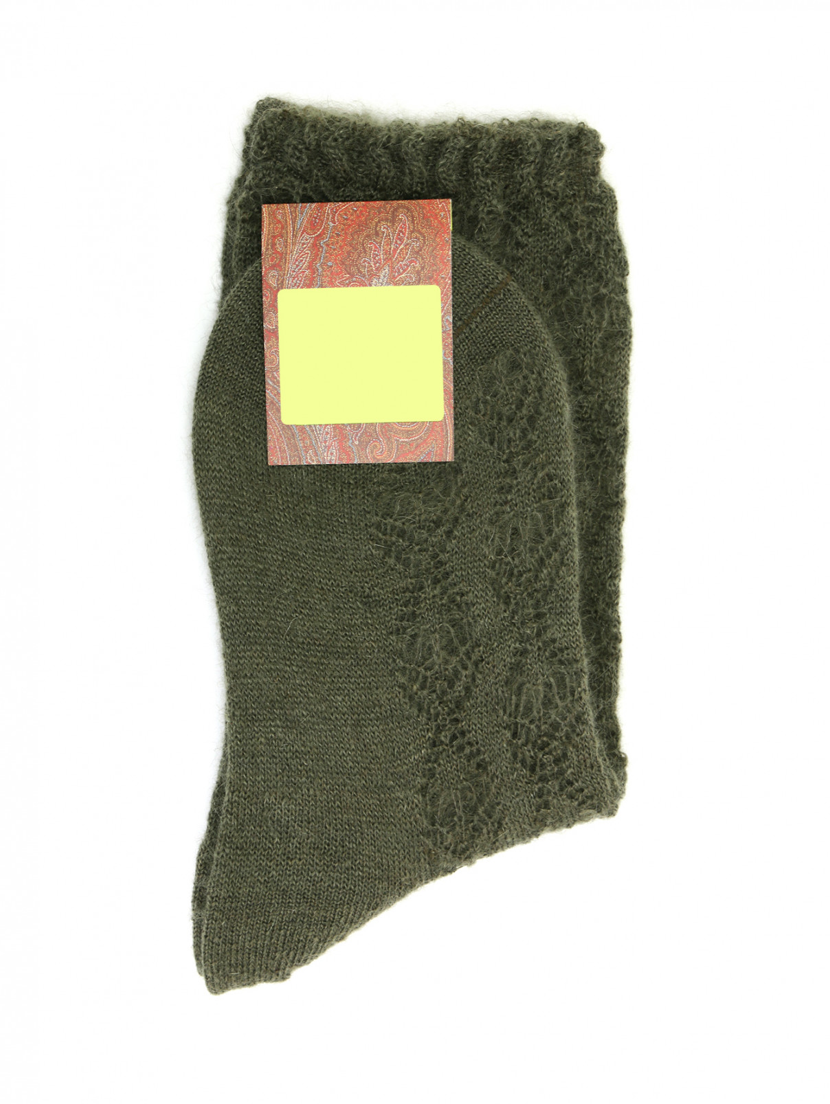 Носки из смешанного мохера Etro  –  Общий вид  – Цвет:  Зеленый