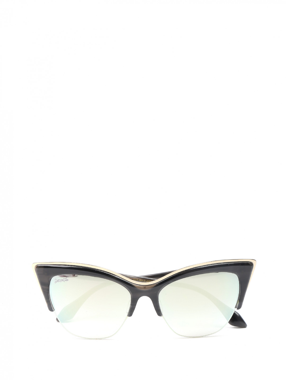 Солнцезащитные очки в оправе из пластика Dita  –  Общий вид  – Цвет:  Черный