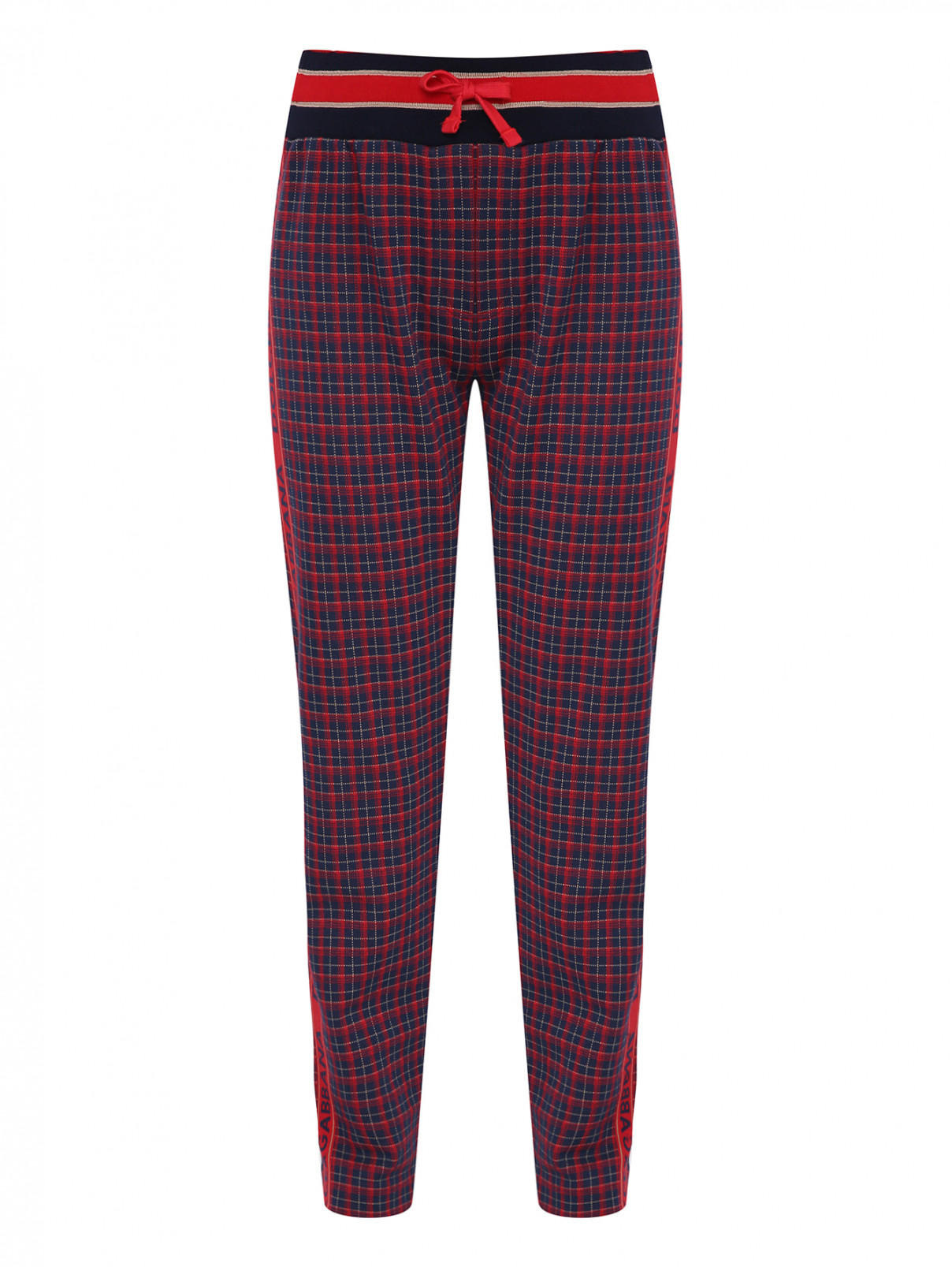 Трикотажные брюки с лампасами Dolce & Gabbana  –  Общий вид  – Цвет:  Узор