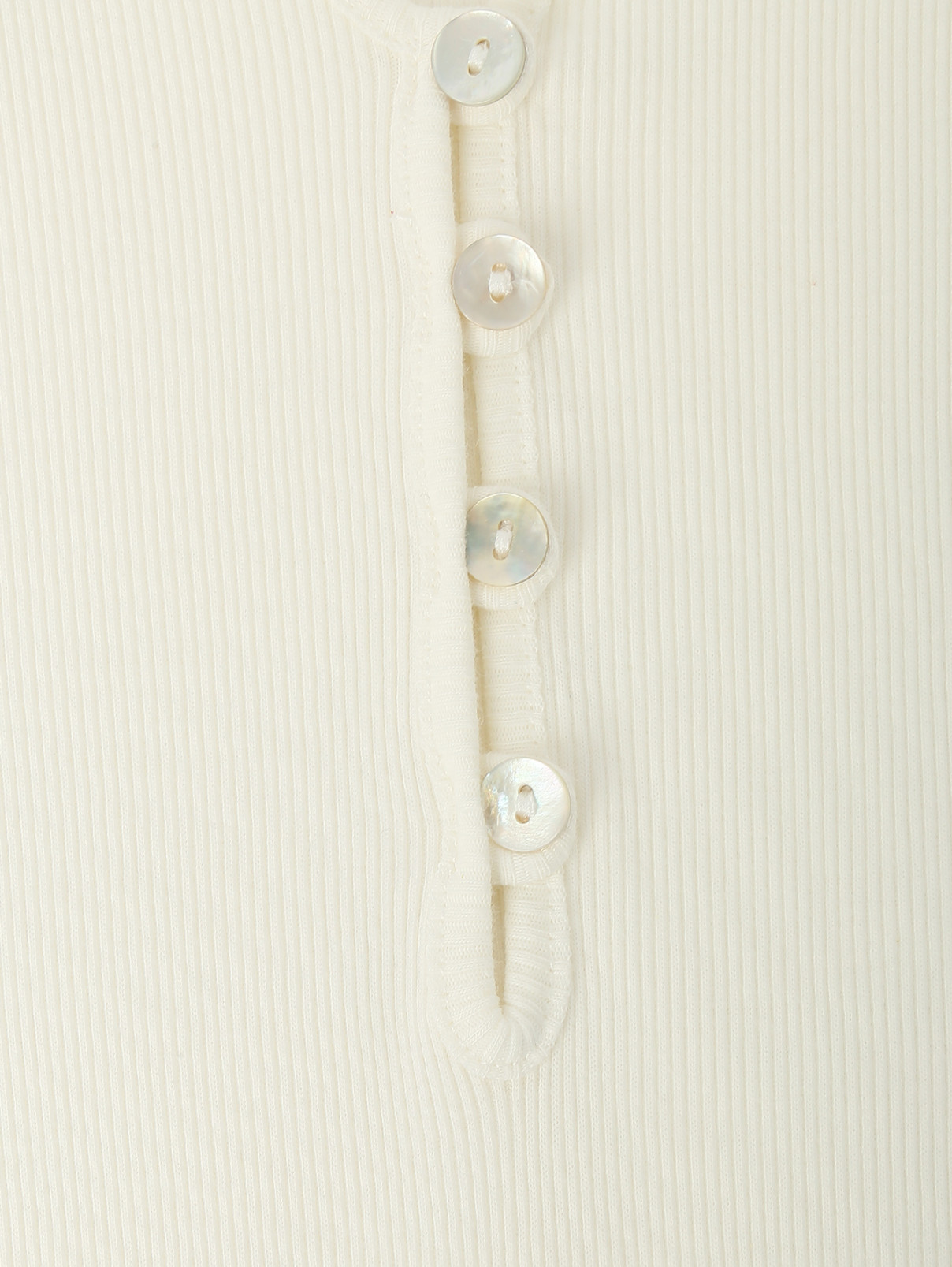 Трикотажная сорочка с кружевными вставками Giottino  –  Деталь  – Цвет:  Белый