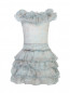 Платье из шелка с оборками Miss Blumarine  –  Общий вид