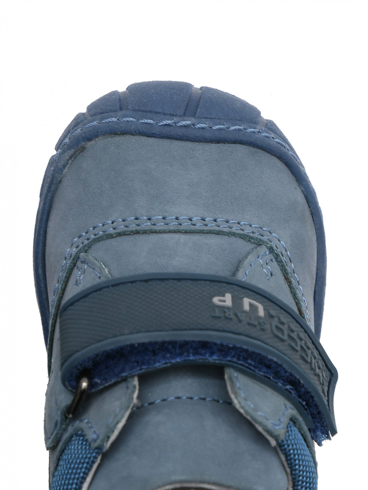 Замшевые полуботинки на липучках Chicco  –  Обтравка3  – Цвет:  Синий
