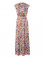 Платье-макси с цветочным узором декорированное кристаллами Kira Plastinina  –  Общий вид