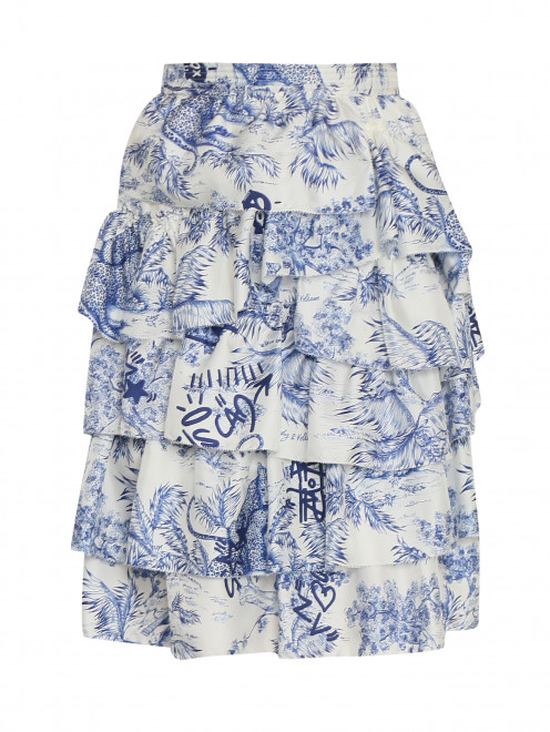  юбка шелковая с  растительным узором  Zadig&Voltaire - Общий вид