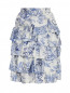 юбка шелковая с  растительным узором Zadig&Voltaire  –  Общий вид