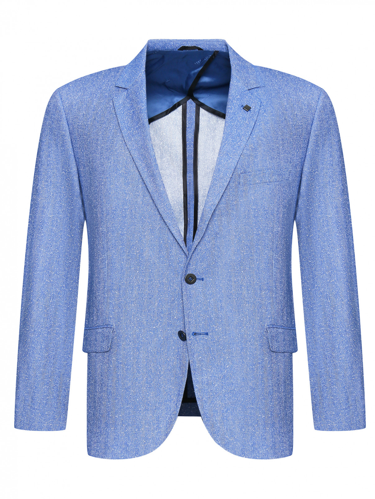 Пиджак из хлопка с узором Lagerfeld  –  Общий вид  – Цвет:  Узор