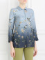 Блуза из шелка с цветочным узором S Max Mara  –  Модель Верх-Низ