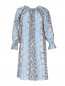 Платье из шелка с абстрактным принтом Ermanno Scervino  –  Общий вид