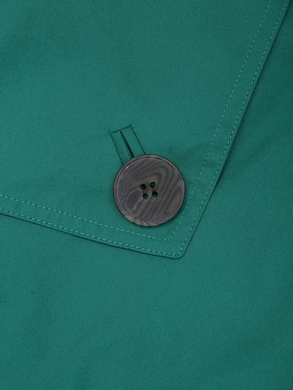 Двубортный тренч с карманами Marina Rinaldi  –  Деталь  – Цвет:  Зеленый
