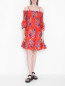 Платье из хлопка с цветочным узором My Twin  –  МодельОбщийВид
