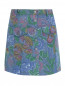 Джинсовая юбка-мини с узором Moschino  –  Общий вид