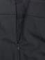 Широкие брюки из шерсти с узором "полоска" Armani Collezioni  –  Деталь1