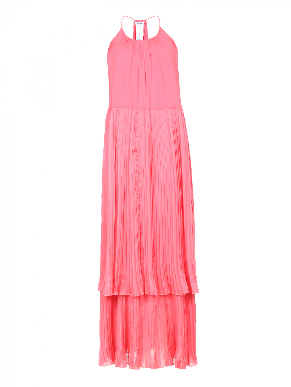 Платье-макси без рукавов Max&Co  –  Общий вид  – Цвет:  Розовый
