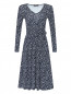 Трикотажное платье с цветочным узором Weekend Max Mara  –  Общий вид