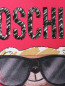 Трикотажное платье с принтом и аппликацией Moschino  –  Деталь