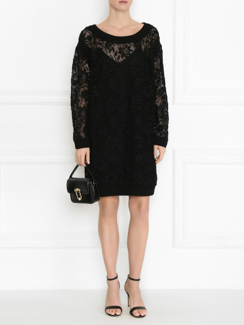 Трикотажное платье из смешанного хлопка Ermanno Scervino - МодельОбщийВид