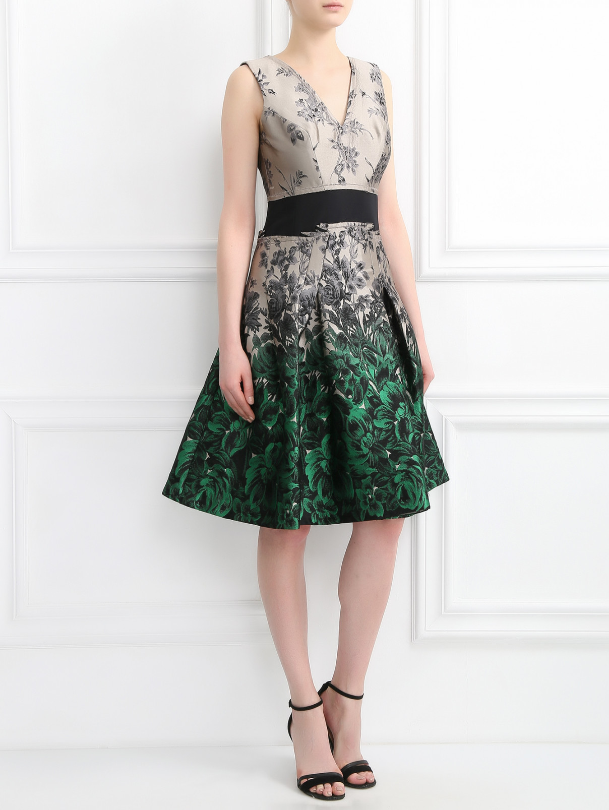 Платье-футляр с узором Carolina Herrera  –  Модель Общий вид  – Цвет:  Узор
