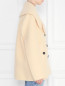 Двубортное пальто из шерсти с карманами Rochas  –  МодельВерхНиз2