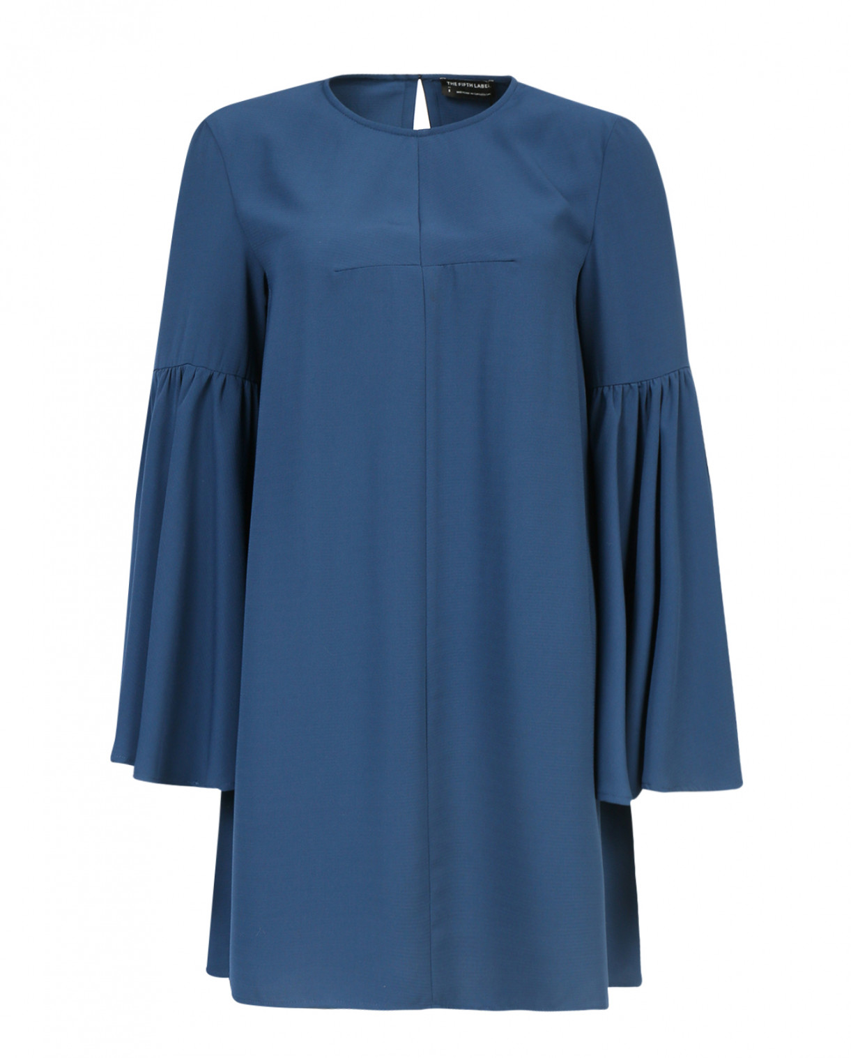 Платье-мини свободного фасона The Fifth Label  –  Общий вид  – Цвет:  Синий