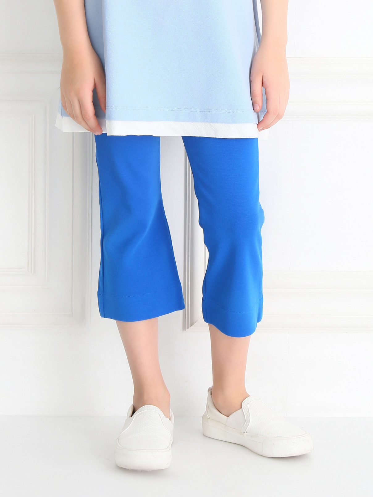 Бриджи из эластичной ткани MiMiSol  –  Модель Верх-Низ  – Цвет:  Синий