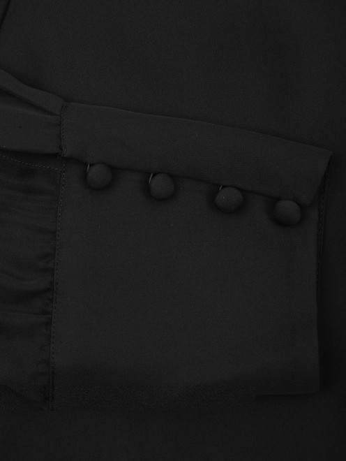 Блуза шелковая с кружевным топом - Деталь1