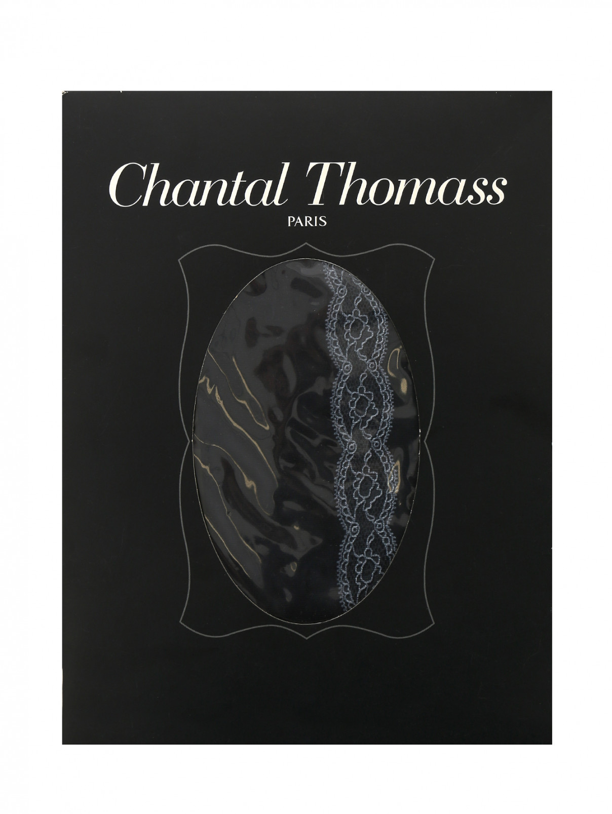 Чулки с кружевной отделкой Chantal Thomass  –  Общий вид  – Цвет:  Черный